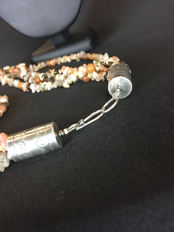 Native American Carnelian Necklace | Sterling Silver | Authentic Handmade | 3333