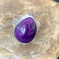 Native American Women's Navajo Purple Sugilite Ring | Sterling Silver | Sz 9.5 | 10861