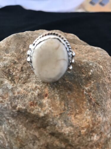 Navajo Sterling Silver Wild Horse Turquoise Ring | Yazzie | Sz 9 | 3497
