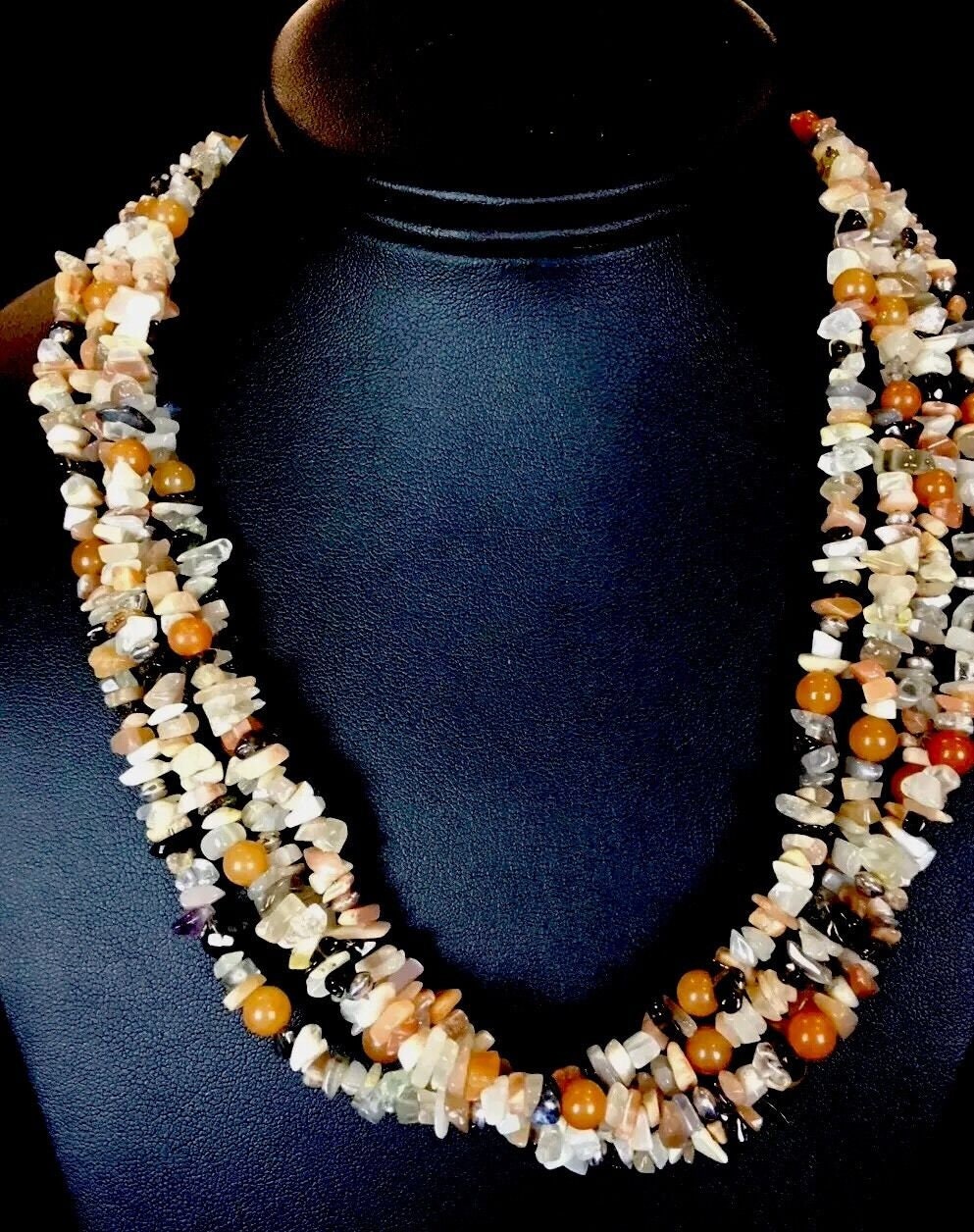 Native American Carnelian Necklace | Sterling Silver | Authentic Handmade | 3333