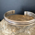 Navajo Stamped Cuff Bracelet | Sterling Silver | Authentic Native American Handmade | 1604