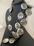 Native American Men's Old Pawn Hopi Concho Belt | Sterling Silver | Authentic Handmade | 1426
