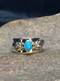 Native American Blue Turquoise Navajo Ring | Sterling Silver | Sz 5.75 | 4454