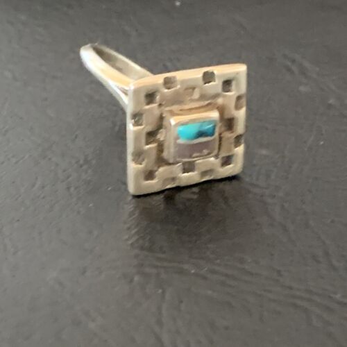 Navajo Blue Turquoise Sugilite Inlay Ring | Sz 6.5 | Sterling Silver | Authentic Native American Handmade | 11282