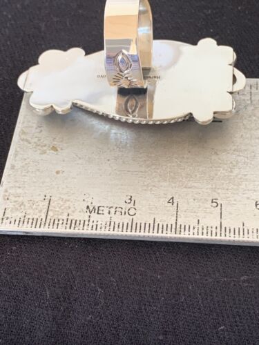 Native American Men's Sterling Silver Purple Spiny Oyster Ring | Sz 11 | 424