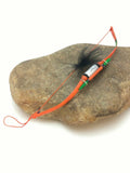 Navajo Handmade Car Charm Mirror Dangler | Bow Model | 6.5" | 8895