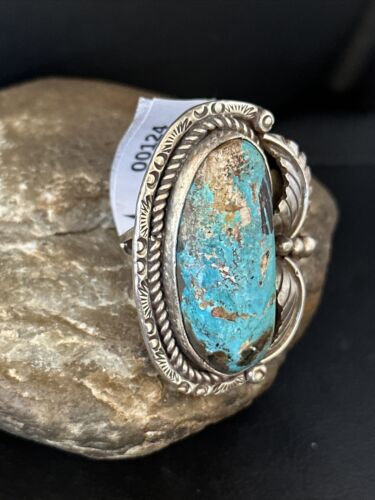 Sterling Silver Blue Kingman Turquoise Ring | Sz 10.5 | 00124
