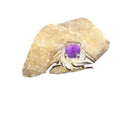 Navajo Faceted Purple Amethyst Ring | Sterling Silver | Sz 8.5 | Authentic Native American Handmade | 01786