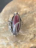Navajo Purple Spiny Oyster Ring | Sterling Silver | Sz 5.5 | Authentic Native American Handmade | 10811