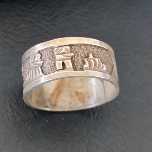 Native American Navajo Stamped Sterling Silver Pueblo Ring | Sz 10.5 | 11984