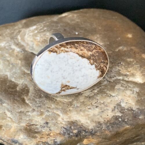 Native American Women's Wild Horse Turquoise Ring | Sz 8 | Sterling Silver | 14025