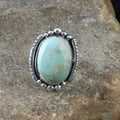 Southwestern XL Blue Royston Turquoise Ring | Sterling Silver | Sz 8.75 | 10198