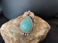Native American Navajo Blue Turquoise #8 Ring | Sterling Silver | Sz 9.5 | 669