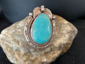 Native American Men's Navajo Blue Royston Turquoise Ring | Sterling Silver | Sz 9 | 674