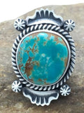 Native American Royston Turquoise Navajo Ring | Sterling Silver | Sz 7 | 4184