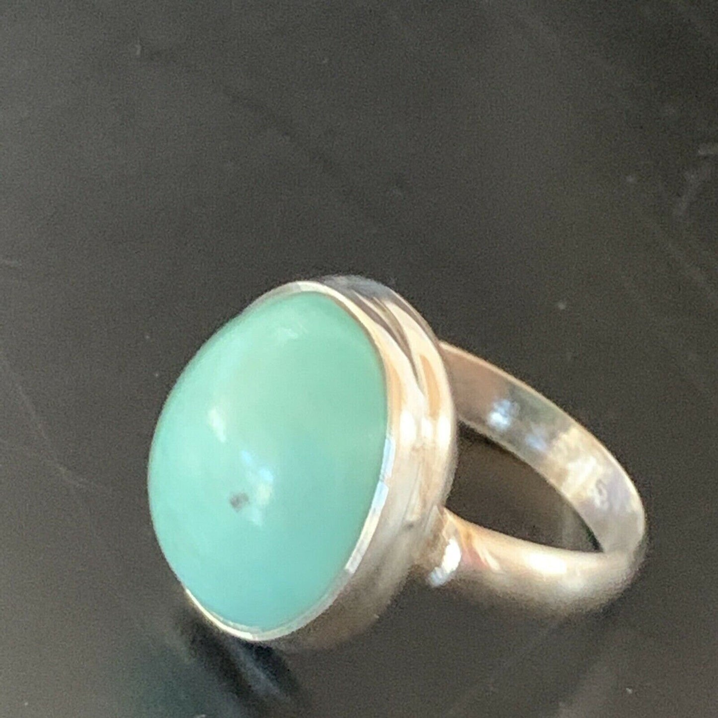Navajo Kingman Blue Turquoise Ring | Sterling Silver | Sz 6 | Authentic Native American Handmade | 11425