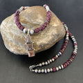 Navajo Wild Horse Pendant | Sterling Silver Purple Spiny Oyster Necklace | Multi-Stone | 12358