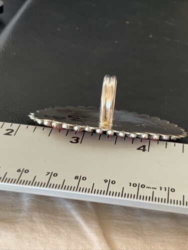 Zuni XL Red Coral Multi-Stone Ring | Authentic Native American Sterling Silver | Multi-Stone | Sz 8 | 11563 - Masha USA