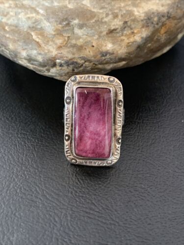 Native American Purple Spiny Oyster Ring | Sterling Silver | Sz 10 | 10205