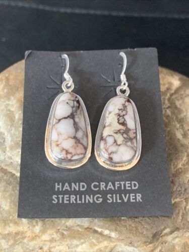 Native American Women's Wild Horse Earrings | Sterling Silver | Navajo Handmade | 14086