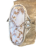 Southwestern Navajo Wild Horse Turquoise Ring | Sterling Silver | Sz 10 | 01874