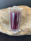 Southwestern Women's Sterling Silver Purple Spiny Oyster Ring | Sz 6 | 430