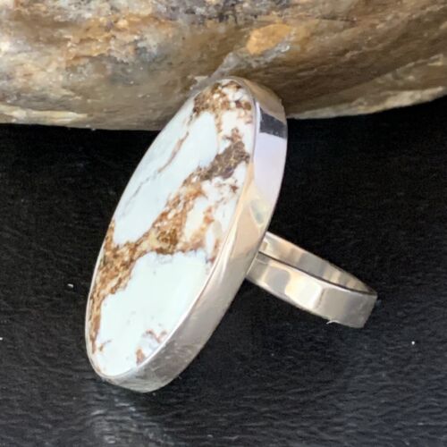 Native American Women's Wild Horse Turquoise Ring | Sz 8 | Sterling Silver | 14028