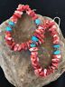 Navajo Spiny Oyster & Turquoise Sterling Silver Earrings | Authentic Native American