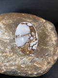 Native American Women's Navajo Wild Horse Turquoise Ring | Sterling Silver | Sz 4.5 | 10505