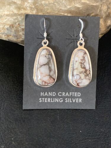 Native American Women's Wild Horse Earrings | Sterling Silver | Navajo Handmade | 14086 - Masha USA