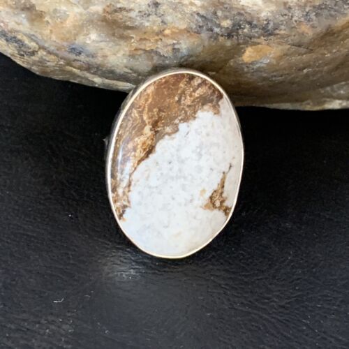 Native American Women's Wild Horse Turquoise Ring | Sz 8 | Sterling Silver | 14025