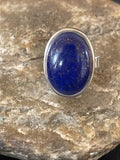 Southwestern Navajo Blue Lapis Lazuli Ring | Sterling Silver | Sz 4 | 10514