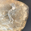 Native American Navajo Kokopelli Pin Pendant | Sterling Silver | Authentic Handmade | 12277