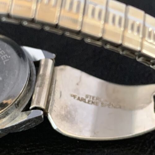 Women's Navajo Sterling Silver Watch Tips with Blue Turquoise | Bear Paw Design | Authentic Native American Jewelry | 13692