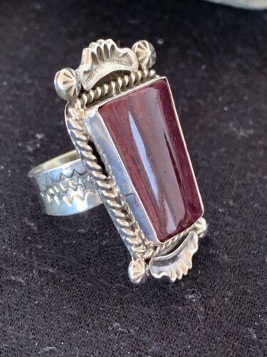 Native American Men's Purple Spiny Oyster Ring | Sterling Silver | Sz 10 | 426