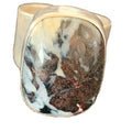 Navajo Men's White Black Cinnabrite Ring | Sterling Silver | Sz 6.5 | Authentic Native American Handmade | 1551