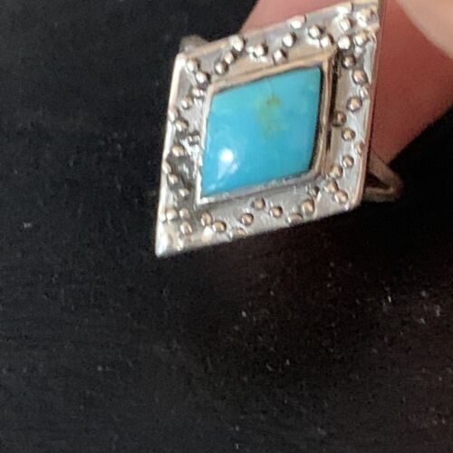 Navajo Blue Kingman Turquoise Ring | Sterling Silver | Sz 6 | Authentic Native American Handmade | 13574