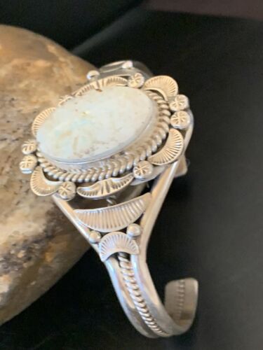 High-Grade Dry Creek Turquoise Cuff Bracelet | Navajo Sterling Silver | Authentic Native American Jewelry | 2084