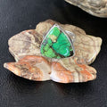 Navajo Green Mojave Turquoise Ring | Sterling Silver | Sz 8 | Authentic Native American Handmade | 14038