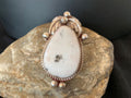 Southwestern Navajo White Buffalo Turquoise Ring | Sterling Silver | Sz 9 | 13088