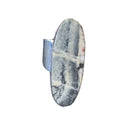 Southwestern Navajo Cinnabrite Ring | White Black | Sterling Silver | Sz 7.5 | 01564