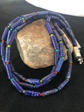 Native American Lapis & Turquoise Necklace | Sterling Silver | Navajo Handmade | 21" | 387