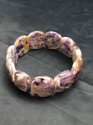 Native American Purple Charoite Stretch Bracelet | Elastic | 7.25" Adjustable | 3016