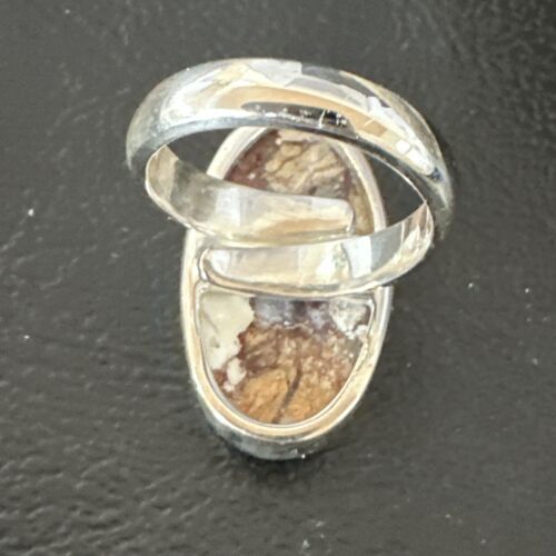 Men's & Women's Wild Horse Turquoise Navajo Ring | Sterling Silver | Sz 7 | Authentic Native American Handmade | 17263