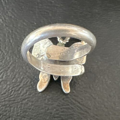 Navajo Sterling Silver Butterfly Ring | Sz 7 | Authentic Native American Handmade | 16976