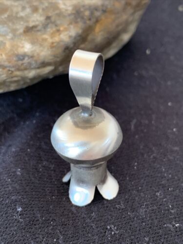 Navajo Naja Pendant | Sterling Silver | Handmade Pearls | 1.25" | Authentic Native American | 1258