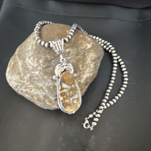 Navajo Wild Horse Necklace Pendant | Sterling Silver | Authentic Native American Handmade | 16983