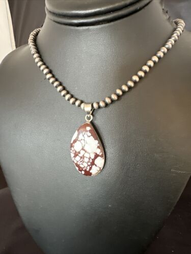 Navajo Wild Horse Necklace Pendant | Sterling Silver | Authentic Native American Handmade | 15733