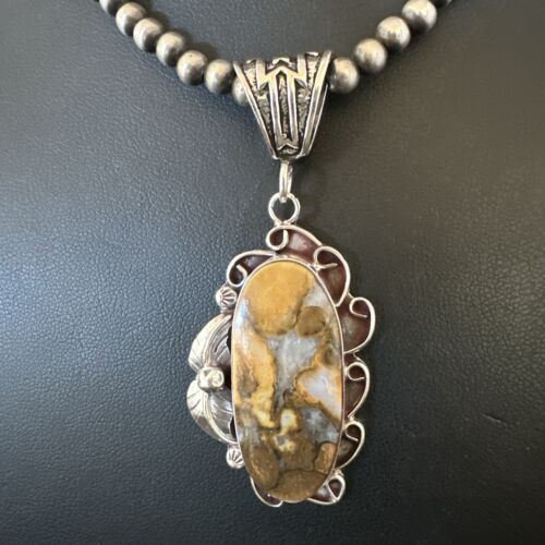 Navajo Wild Horse Necklace Pendant | Sterling Silver | Authentic Native American Handmade | 16982