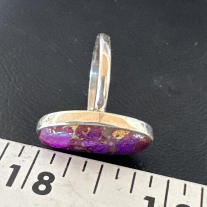 Southwestern Navajo Purple Mojave Turquoise Ring | Sterling Silver | Sz 10 | 15774